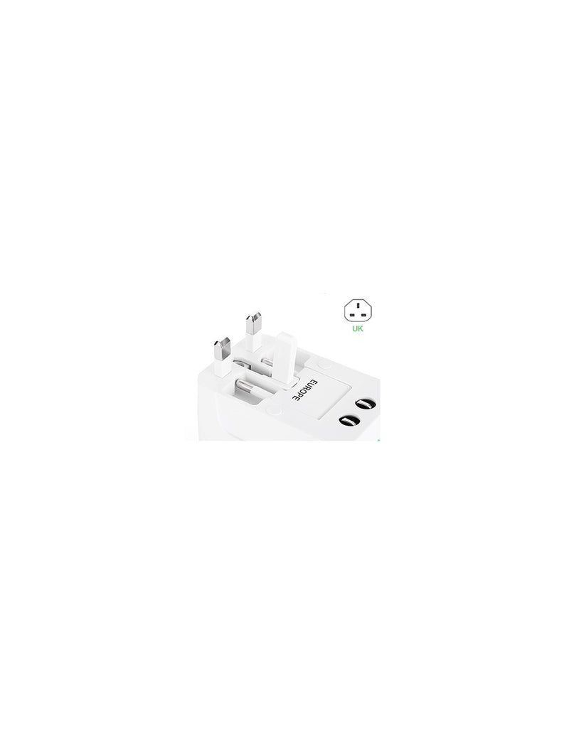 Adaptador Universal de Viagem com Porta USB