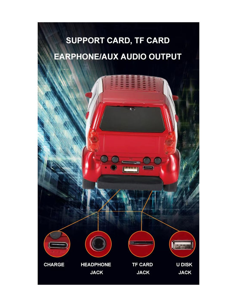 Altifalante Bluetooth em Forma de Carro QA-SP312