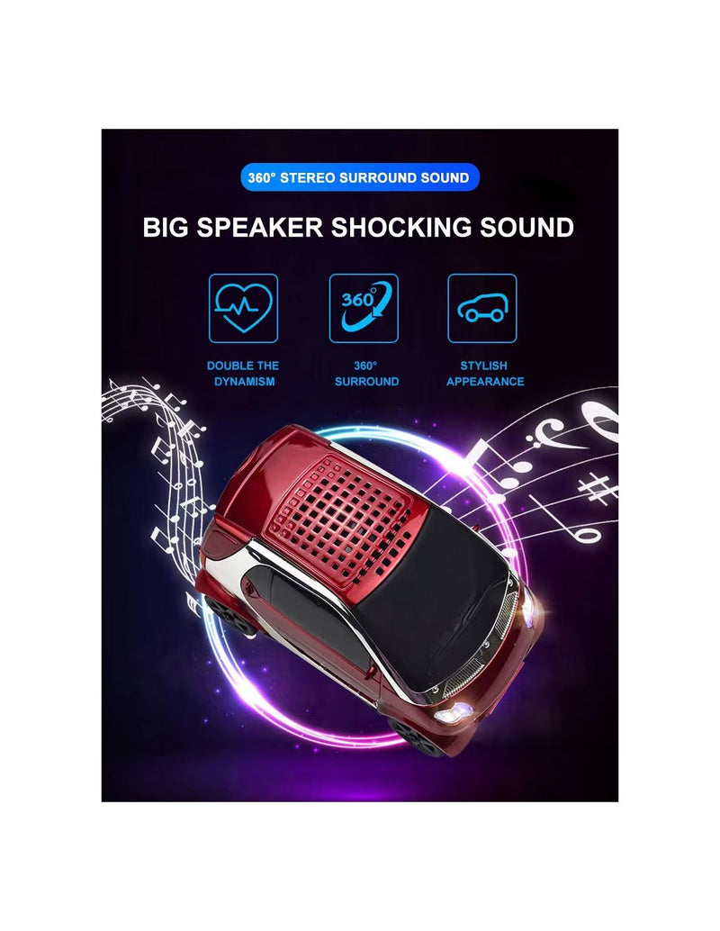 Altifalante Bluetooth em Forma de Carro QA-SP312