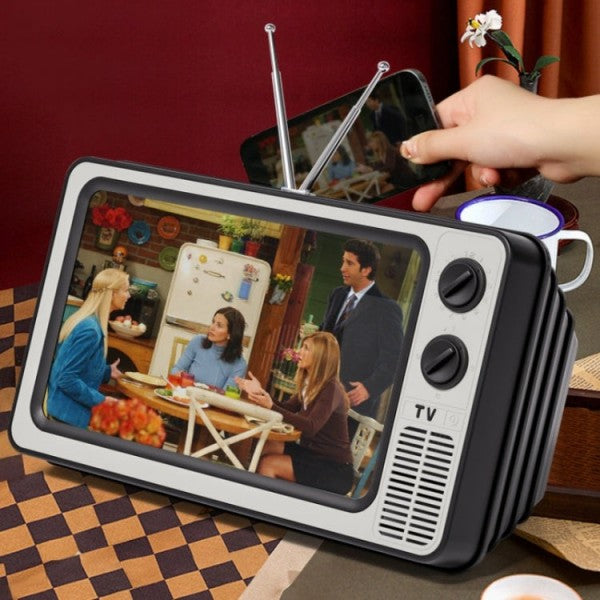 Amplificador de Ecrã com Design Retro TV