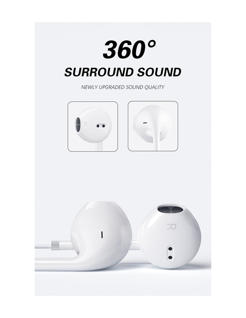 Auriculares Estéreo QA-C50 com Conexão iOS