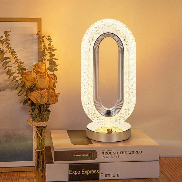 Candeeiro de cristal LED com design sofisticado