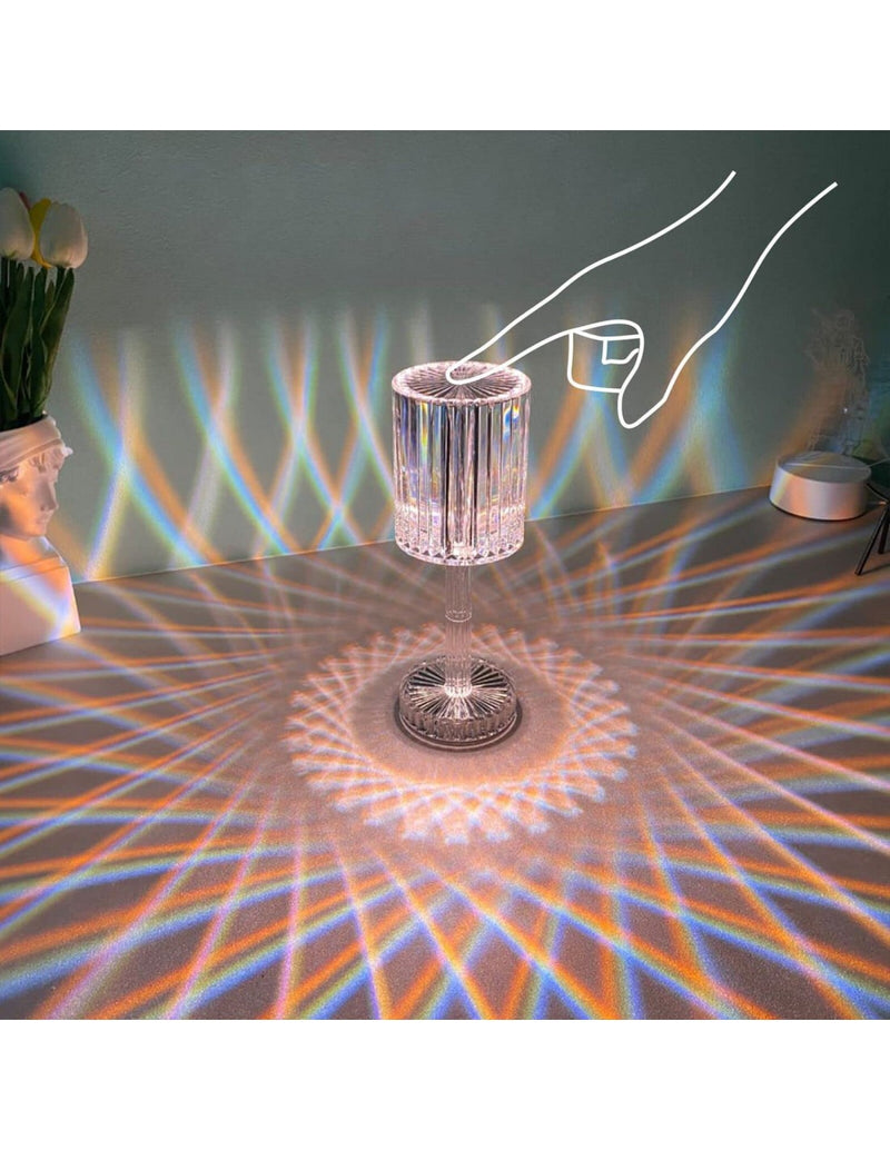 Candeeiro de Mesa Cristal LED Decorativo