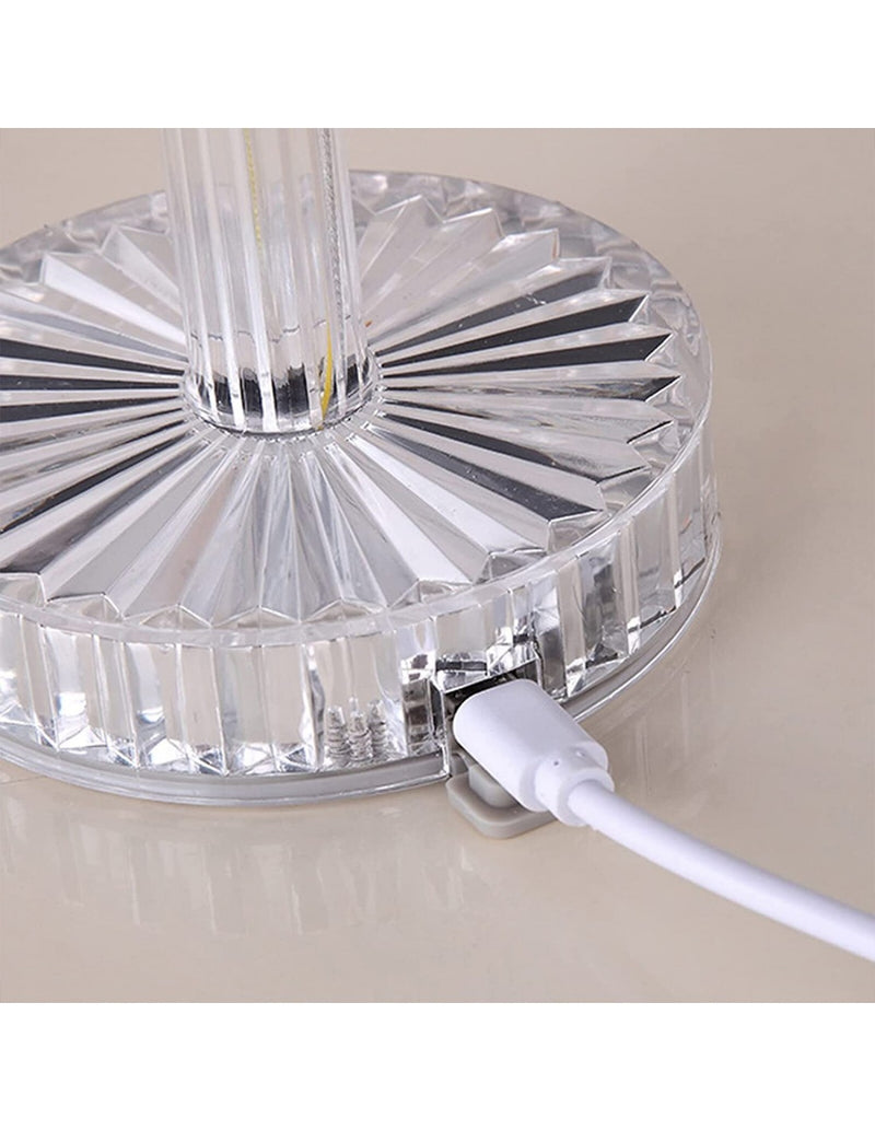 Candeeiro de Mesa Cristal LED Decorativo