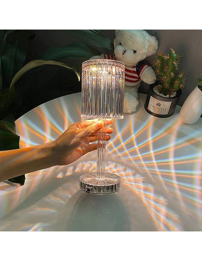 Candeeiro de Mesa Cristal LED Decorativo