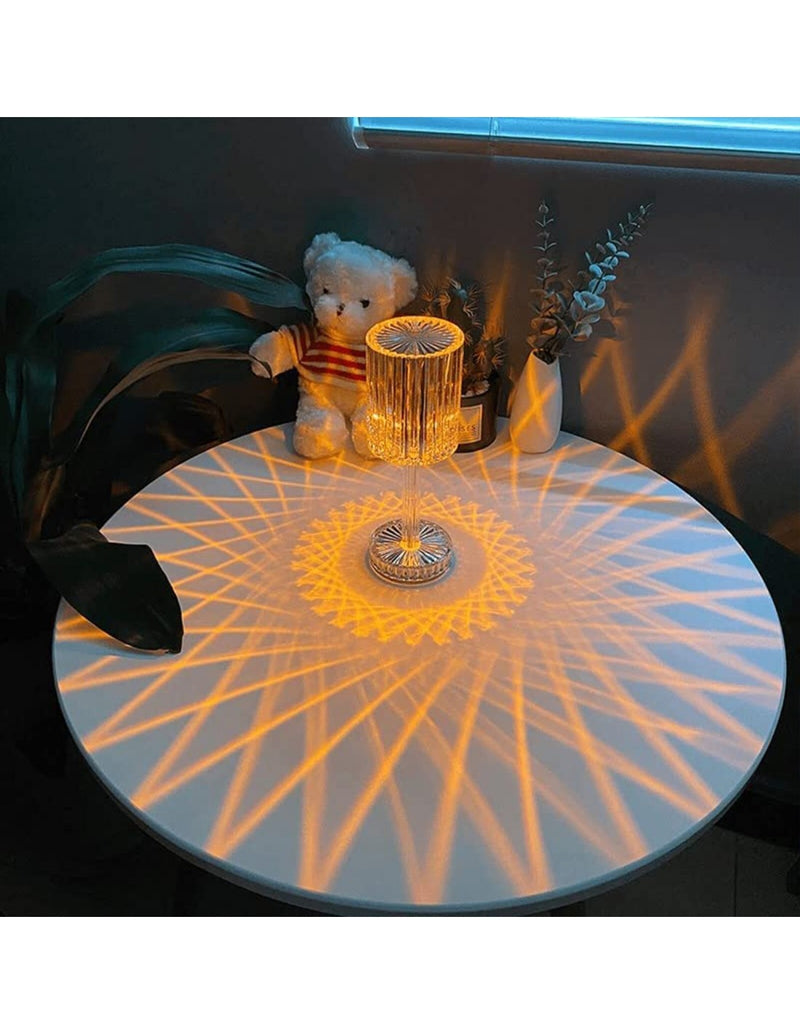 Candeeiro de Mesa Cristal LED Decorativo
