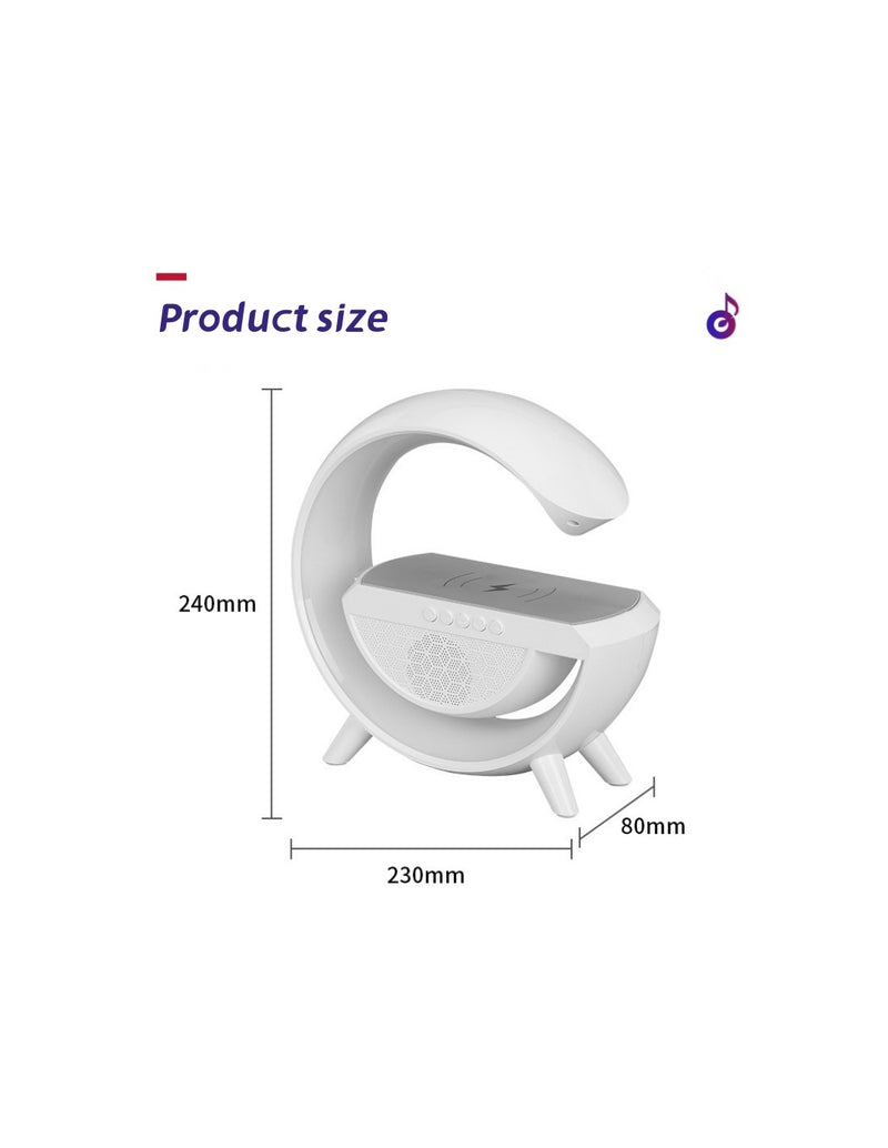 Candeeiro LED com Carregamento Wireless e Coluna Bluetooth BT-2301