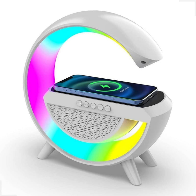 Candeeiro LED com Carregamento Wireless e Coluna Bluetooth BT-2301