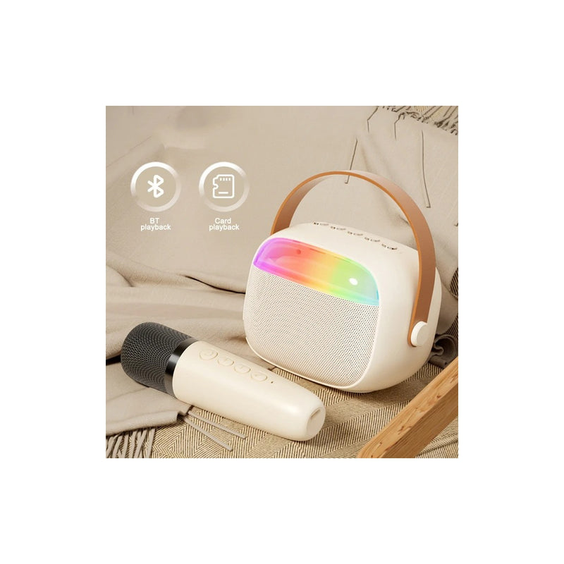 Coluna Altifalante Bluetooth e Microfones