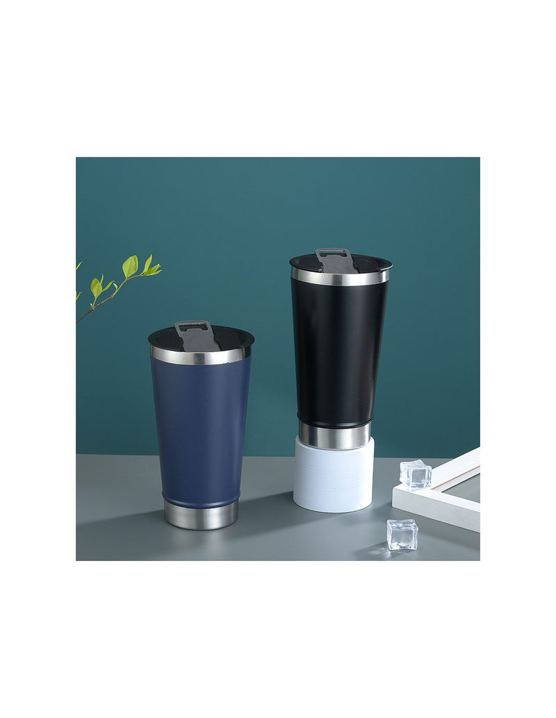 Copo Térmico de Aço Inoxidável com Tampa Reutilizável