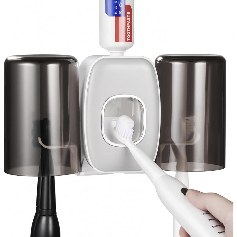 Dispensador Automático de Pasta de Dentes com Suporte para Escovas