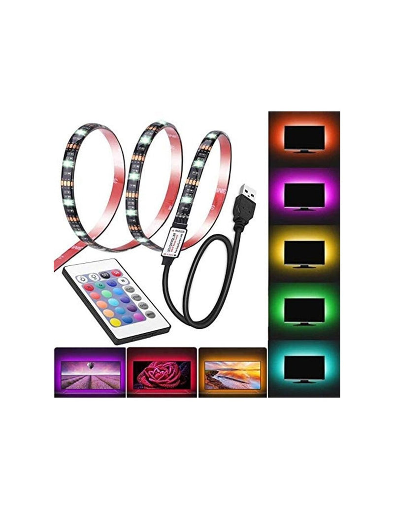 Fita LED RGB com Controlo Remoto - USB