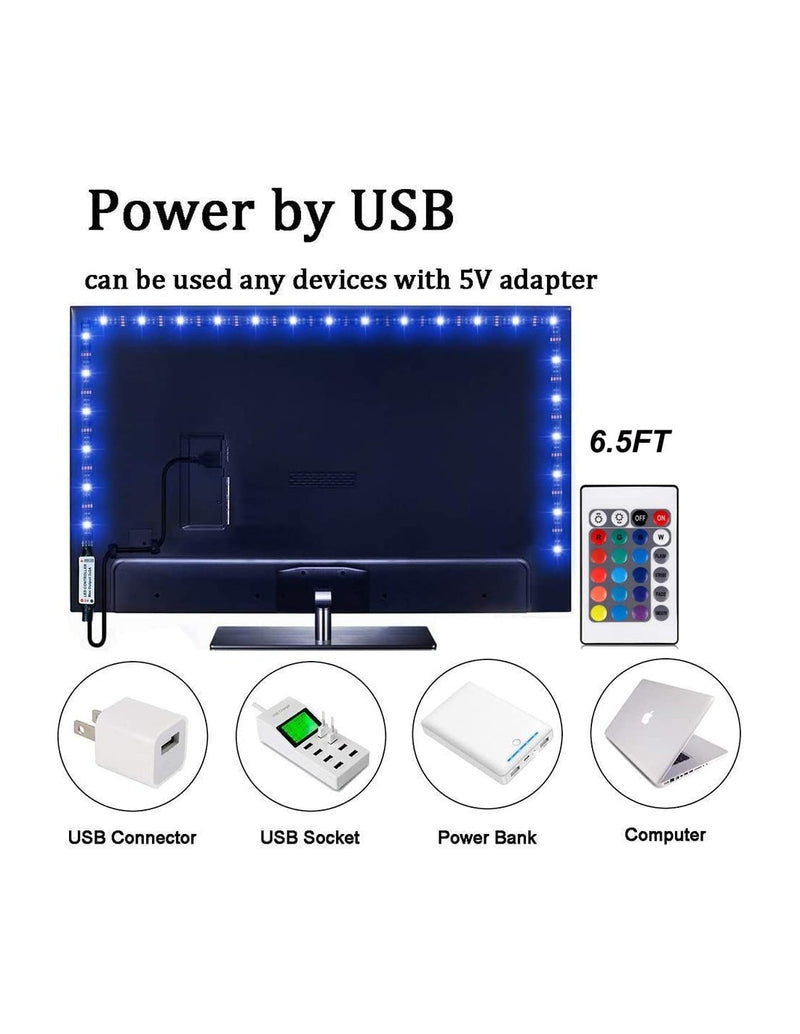 Fita LED RGB com Controlo Remoto - USB