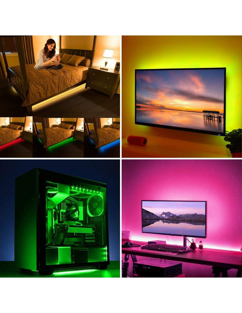Fita LED RGB com Controlo Remoto - USB