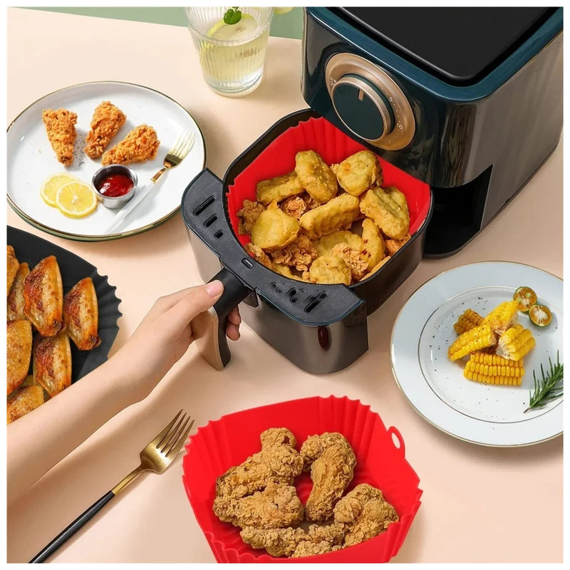 Forma de Silicone para Airfryer - Quadrada 18cm