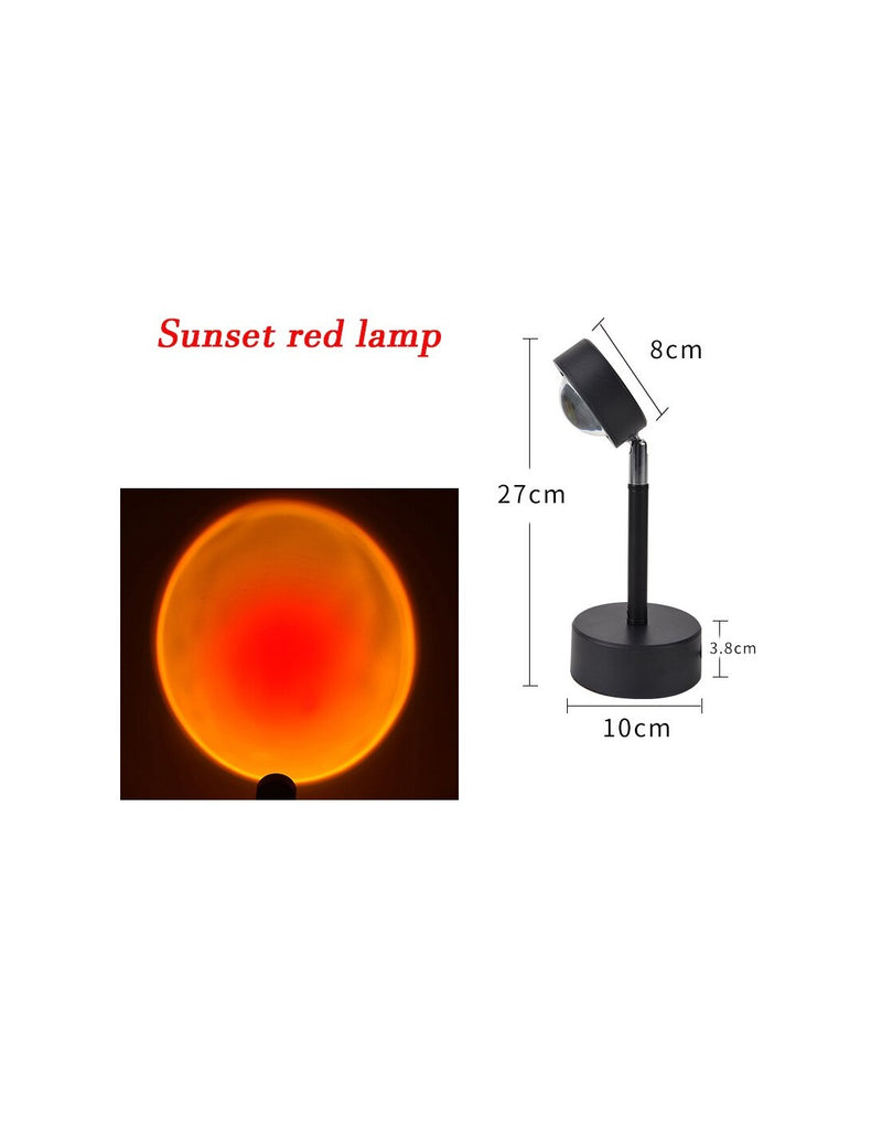 Lâmpada Pôr do Sol Vermelho