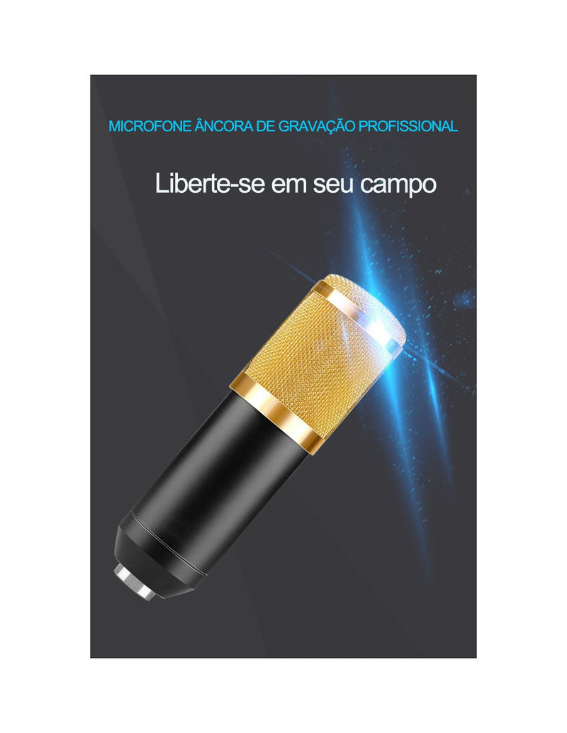 Microfone Condensador Profissional QA-T556