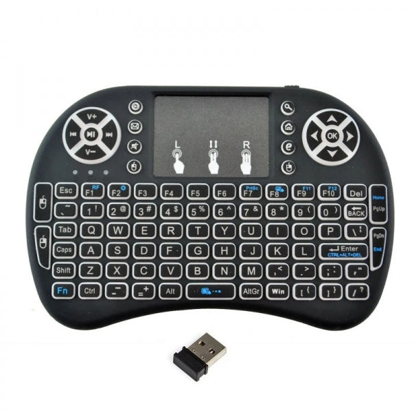 Mini Teclado Querty com Rato sem Fios