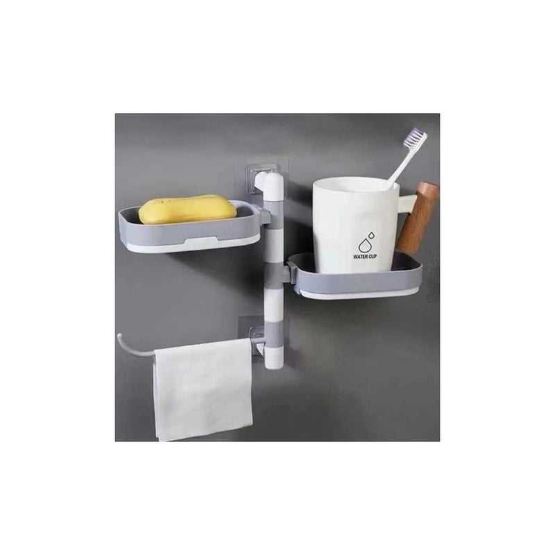 Organizador Multifuncional de Parede para Casa de Banho