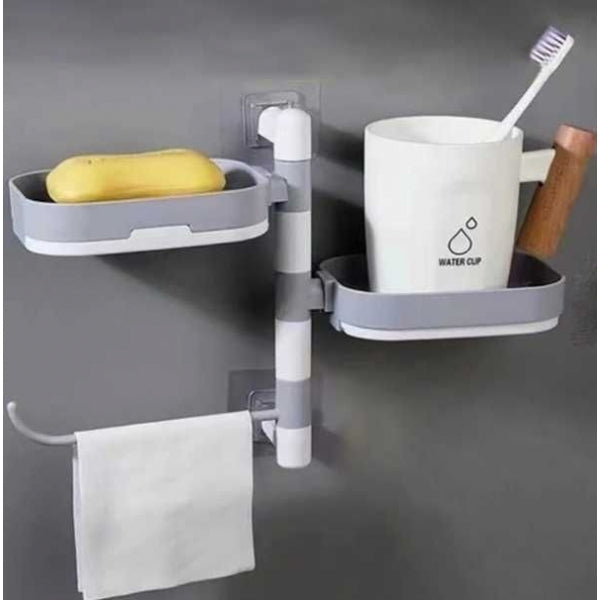 Organizador Multifuncional de Parede para Casa de Banho