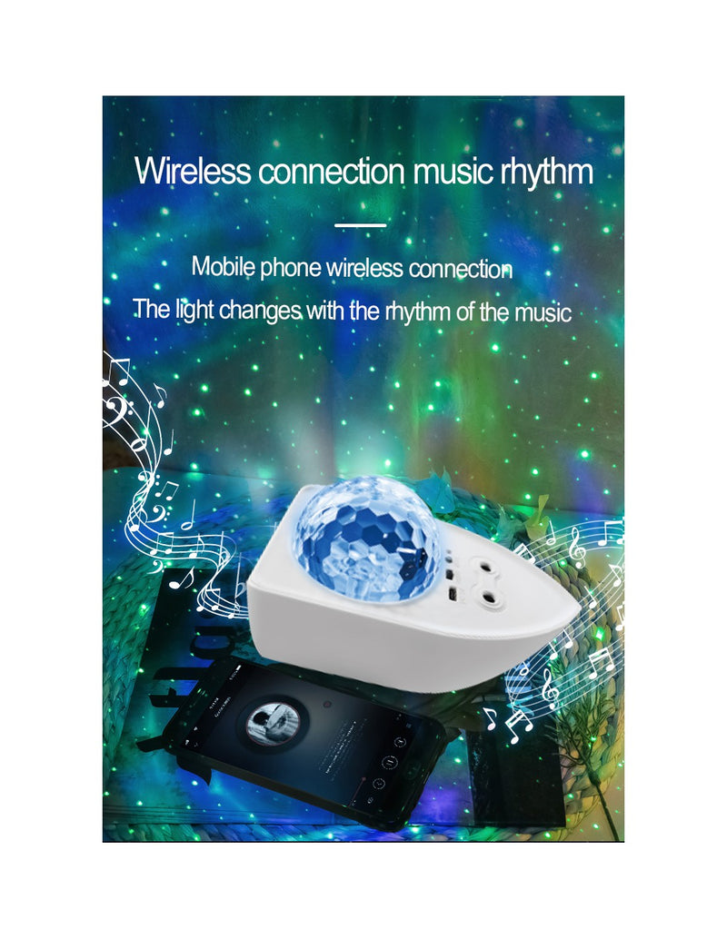 Projetor Estrela RGB com Altifalante Bluetooth QA-BD6