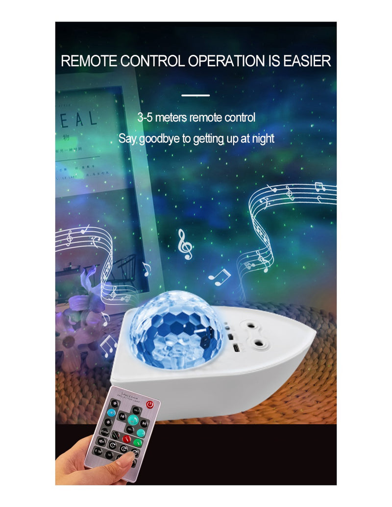 Projetor Estrela RGB com Altifalante Bluetooth QA-BD6
