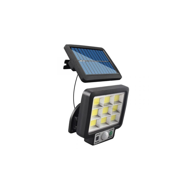 Projetor Solar LED com Controlo Remoto e Sensor de Movimento