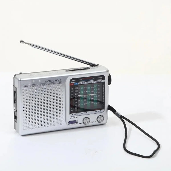 Rádio Portátil a Pilhas KK-9