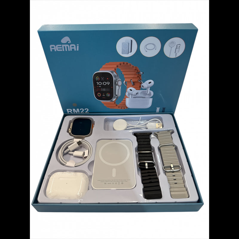 Smartwatch AEMAI RM22 – Kit Completo