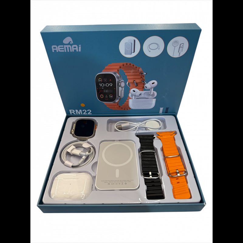 Smartwatch AEMAI RM22 – Kit Completo