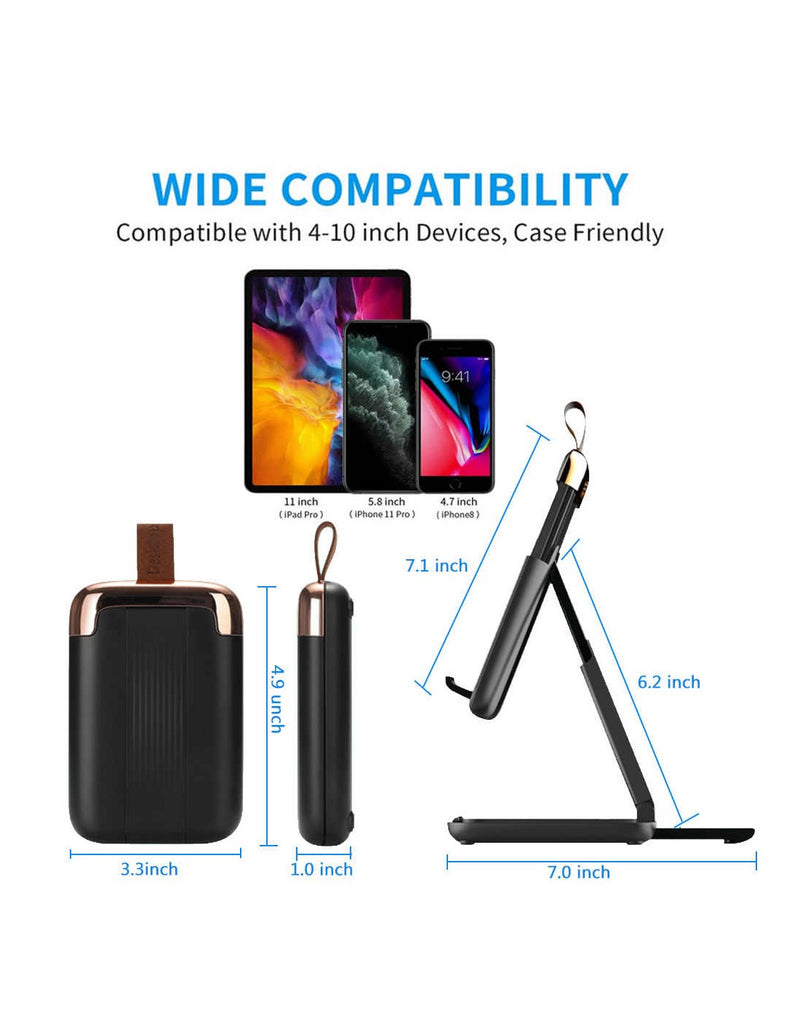 Suporte Dobrável Ajustável para Tablet e Telemóvel
