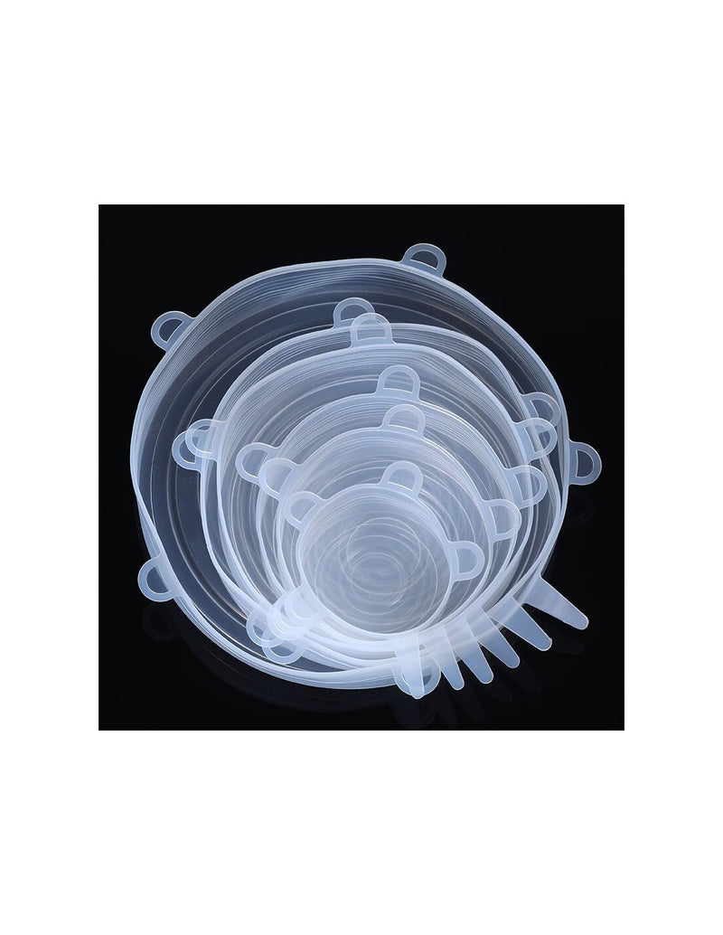 Tampas Elásticas de Silicone (6 Peças)